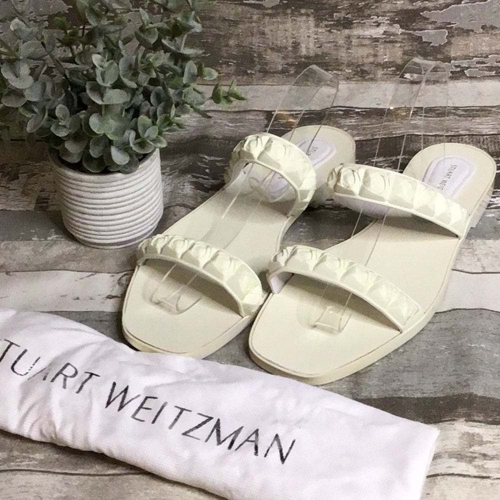 Stuart Weitzman Jelly Sandals Sz 40 NWOT